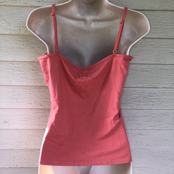 CDP & CO. 90%nylon,10%span terracotta cami - Picture 3 of 3